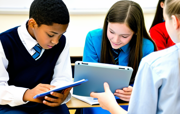 독서지도사 워크숍 후기 - Collaborative Reading Group**

"A diverse group of middle school students, fully clothed in modest s...